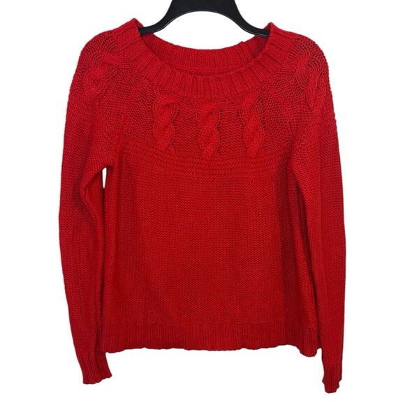aerie Sweaters - Aerie Red Chunky Knit Sweater Size XS